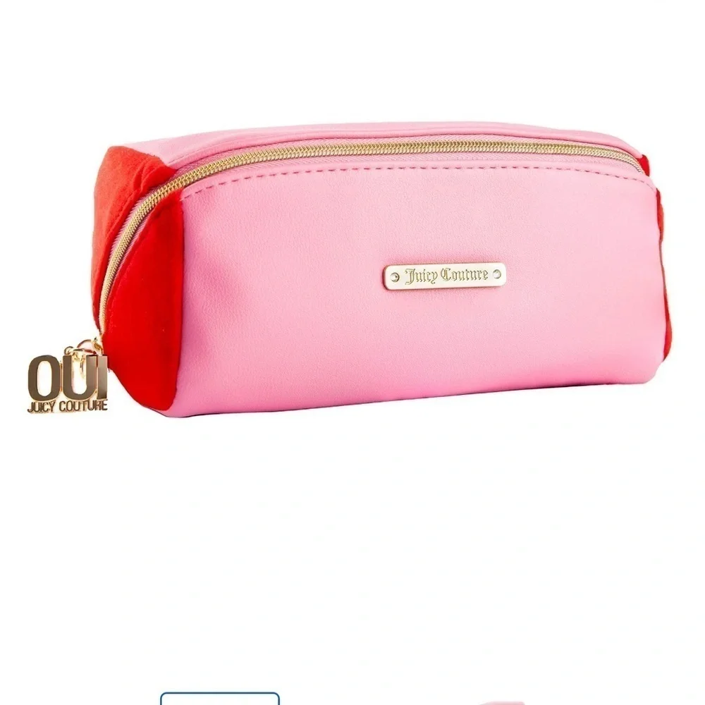 Juicy Couture OUI Pink and Red Women's COSMETICS Bag